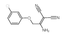 2-[1-AMINO-2-(3-CHLOROPHENOXY)ETHYLIDENE]MALONONITRILE结构式