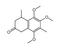 5,6,8-trimethoxy-4,7-dimethyl-3,4-dihydro-1H-naphthalen-2-one Structure