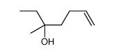 3-methylhept-6-en-3-ol Structure