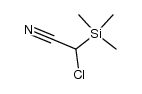 Trimethylsilylchloroacetonitrile结构式