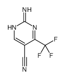 2-氨基-4-(三氟甲基)嘧啶-5-甲腈结构式