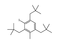1,3,5-tris(2,2-dimethylpropyl)-2-iodo-4-methylbenzene结构式