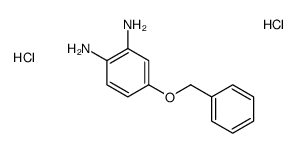 4-苄氧基-1,2-亚苯基二胺双盐酸盐结构式