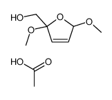 acetic acid,(2,5-dimethoxy-2H-furan-5-yl)methanol Structure