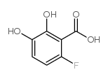 6-fluoro-2,3-dihydroxybenzoic acid Structure