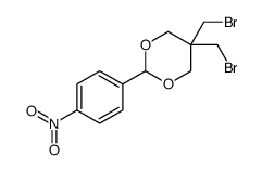 5,5-bis(bromomethyl)-2-(4-nitrophenyl)-1,3-dioxane结构式