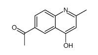 1-(4-hydroxy-2-methyl-[6]quinolyl)-ethanone结构式
