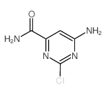 6-氨基-2-氯-4-嘧啶羧酰胺结构式
