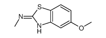 2-Benzothiazolamine,5-methoxy-N-methyl-(9CI) Structure