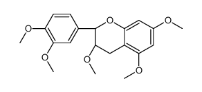 (2R,3S)-2-(3,4-dimethoxyphenyl)-3,5,7-trimethoxy-3,4-dihydro-2H-chromene结构式