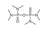 N-[bis(dimethylamino)phosphinothioyloxy-(dimethylamino)phosphoryl]-N-methylmethanamine结构式
