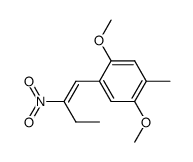 1,4-dimethoxy-2-methyl-5-(2-nitrobut-1-en-1-yl)benzene结构式
