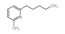 2-methyl-6-pentyl-pyridine structure