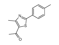 1-[4-Methyl-2-(4-methylphenyl)-5-thiazolyl]ethanone Structure
