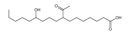 8-acetyl-12-hydroxyheptadecanoic acid结构式