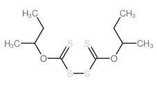 butan-2-yloxy-butan-2-yloxycarbothioyldisulfanyl-methanethione结构式