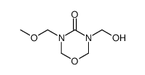 3-Hydroxymethyl-5-methoxymethyl-[1,3,5]oxadiazinan-4-one结构式
