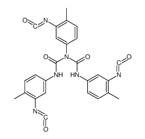 N,N',N''-Tris-<3-isocyanato-4-methyl-phenyl>-biuret Structure
