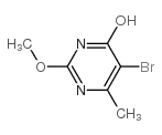5-Bromo-4-hydroxy-2-methoxy-6-methylpyrimidine Structure