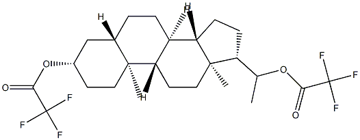 5α-Pregnane-3β,20-diol bis(trifluoroacetate)结构式