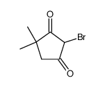 2-Bromo-4,4-dimethyl-1,3-cyclopentanedione Structure