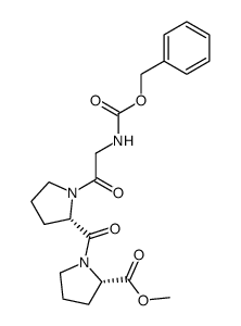 1-[1-(N-benzyloxycarbonyl-glycyl)-L-prolyl]-L-proline-methyl ester Structure