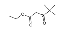 ethyl [(1,1-dimethylethyl)sulphinyl]acetate Structure