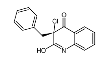 (3R)-3-benzyl-3-chloro-1H-quinoline-2,4-dione结构式