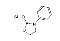 trimethyl-[(3-phenyl-1,3,2-oxazaphospholidin-2-yl)oxy]silane Structure