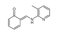 6-[[(3-methylpyridin-2-yl)amino]methylidene]cyclohexa-2,4-dien-1-one Structure