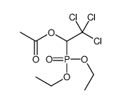 Phosphonic acid, (2,2,2-trichloro-1-hydroxyethyl)-, diethyl ester, ace tate结构式