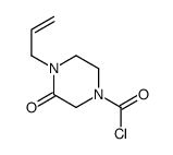 1-Piperazinecarbonyl chloride, 3-oxo-4-(2-propenyl)- (9CI)结构式