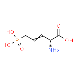 (2R)-2-Amino-5-phosphono-3-pentenoic acid Structure