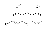 4-[(2-hydroxyphenyl)methyl]-5-methoxybenzene-1,3-diol结构式