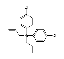 bis(4-chlorophenyl)-bis(prop-2-enyl)silane结构式