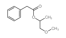 1-methoxypropan-2-yl 2-phenylacetate Structure