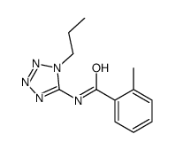Benzamide, 2-methyl-N-(1-propyl-1H-tetrazol-5-yl)- (9CI) Structure