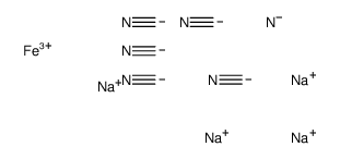 tetrasodium,iron(3+),nitroxyl anion,pentacyanide Structure