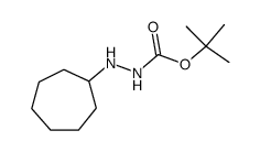 N'-cycloheptyl-hydrazinecarboxylic acid tert-butyl ester结构式