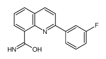 2-(3-fluorophenyl)quinoline-8-carboxamide Structure