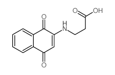 b-Alanine,N-(1,4-dihydro-1,4-dioxo-2-naphthalenyl)- Structure