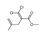 1,1-dichloro-2-carbomethoxy-4-methyl-1,4-pentadiene结构式