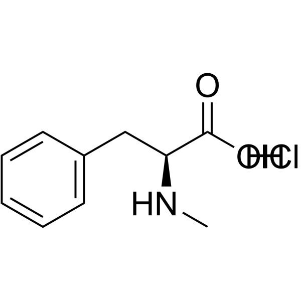 n-methyl-l-phenylalanine hydrochloride Structure