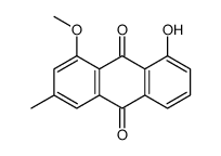 8-hydroxy-1-methoxy-3-methylanthracene-9,10-dione结构式