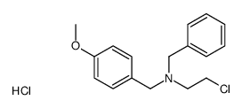 benzyl-(2-chloroethyl)-[(4-methoxyphenyl)methyl]azanium,chloride Structure