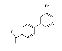 3-BROMO-5-(4-(TRIFLUOROMETHYL)PHENYL)PYRIDINE结构式