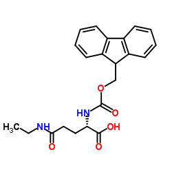 Fmoc-(N-ethyl)-L-glutamine Structure