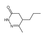 3(2H)-Pyridazinone, 4,5-dihydro-6-methyl-5-propyl- (9CI) Structure