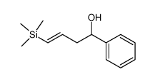 (E)-1-Phenyl-4-trimethylsilanyl-but-3-en-1-ol结构式