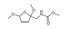 (2,5-dimethoxy-2,5-dihydro-furfuryl)-carbamic acid methyl ester Structure